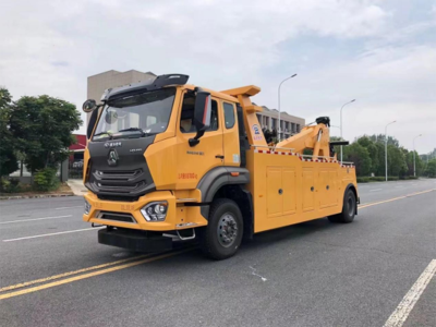 重汽豪瀚拖吊聯體黃牌清障車