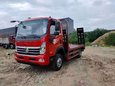 重汽王牌藍牌平板運輸車