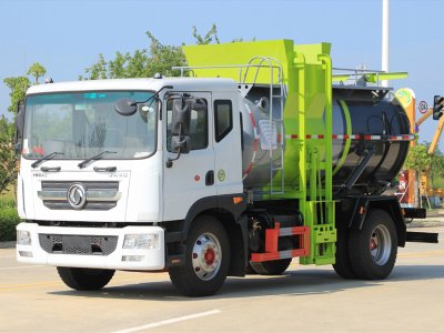 東風D9圓罐9.5方餐廚垃圾車