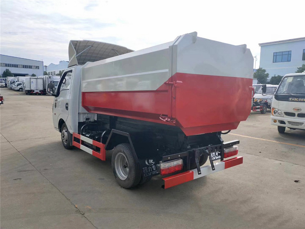 東風途逸藍牌3-4方掛桶垃圾車