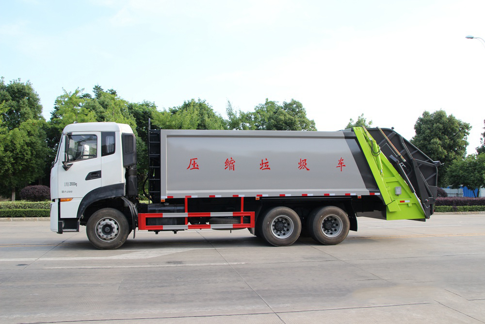 東風天龍后雙橋壓縮垃圾車