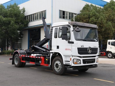 陜汽德龍L3000單橋勾臂垃圾車